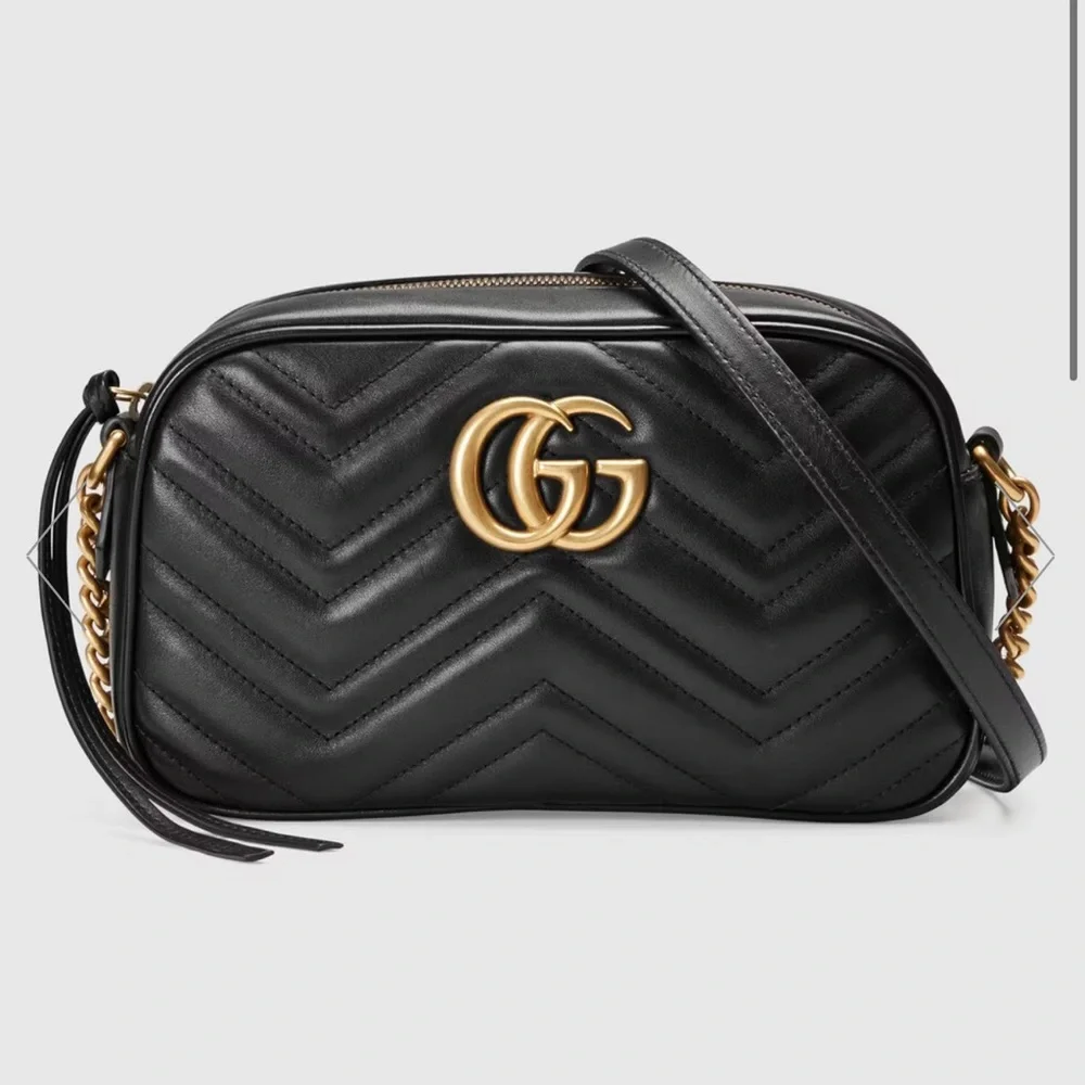 Gucci Marmont Black Small Shoulder Bag - Picture 1 of 16